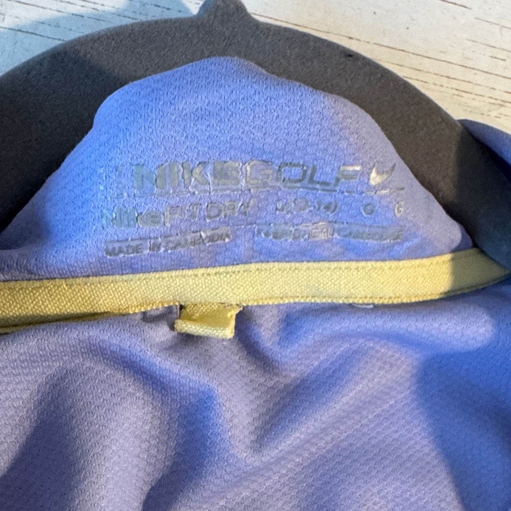 Nike Women's Purple Dry Fit Golf Polo Shirt: L - Picture 8 of 16